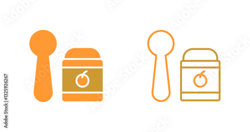 Feeding Spoons Icon Design