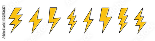 Free Download Lightning bolt vector - GFXLoad