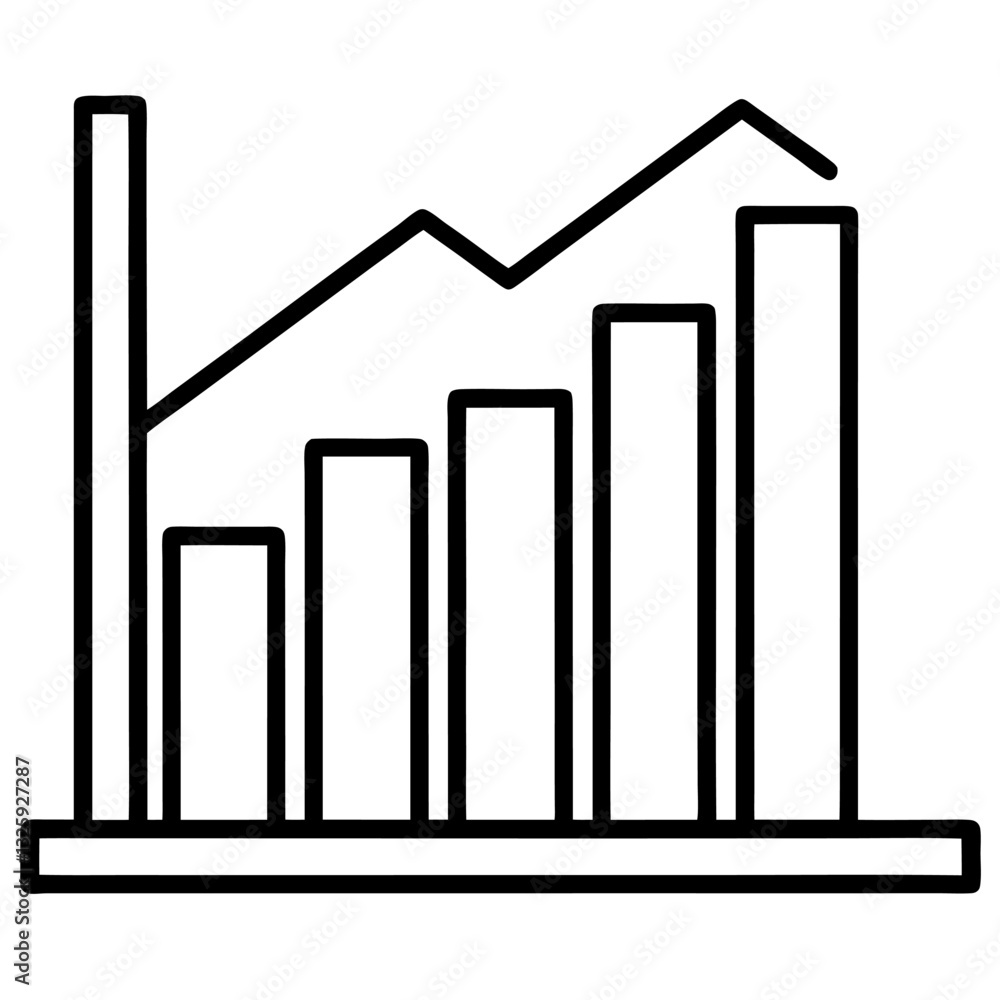 business chart with arrow business chart with arrow