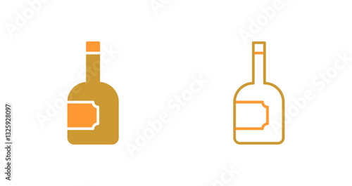 Wine Bottle Icon Design