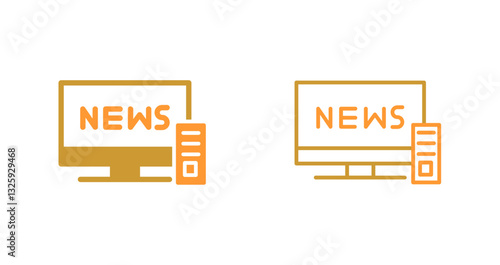 TV News Icon Design