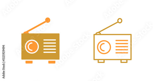 Radio News Icon Design