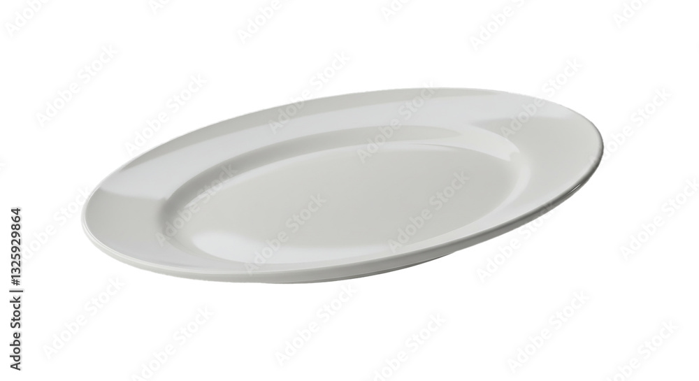 A highly detailed plate mockup, floating in mid-air against a clean, isolated background. The plate has a smooth, unmarked ceramic or matte finish with subtle reflections and realistic textures A highly detailed plate mockup, floating in mid-air against a clean, isolated background. The plate has a smooth, unmarked ceramic or matte finish with subtle reflections and realistic textures