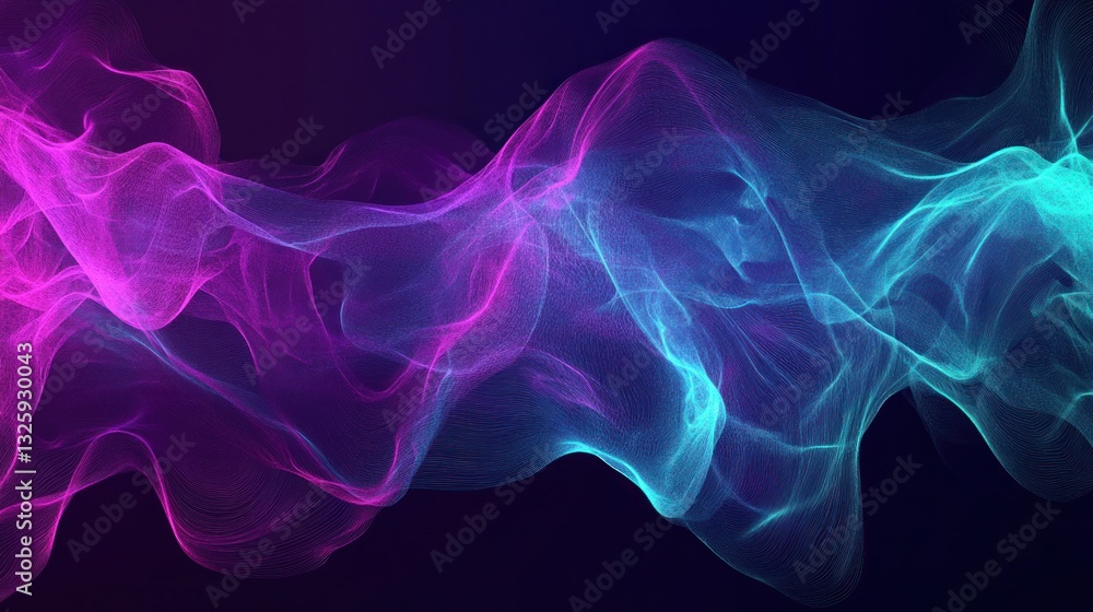 Fototapeta premium Abstract, vibrant flowing lines