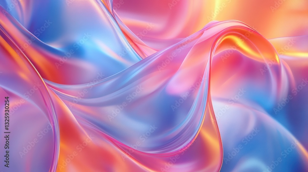 Naklejka premium Abstract Flowing Liquid Colors