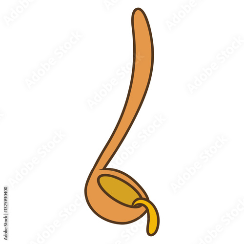 ladle kitchenware vector illustration