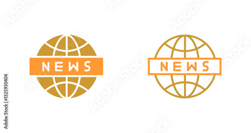 News Globe Icon Design