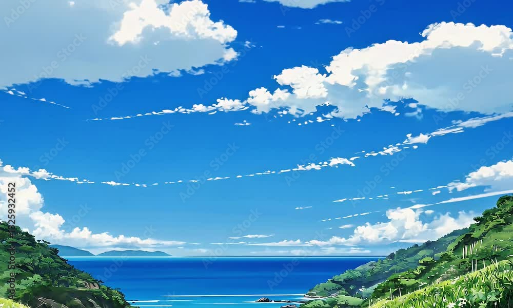 Nature landscape lofi,anime style,game,cartoon style Nature landscape lofi,anime style,game,cartoon style