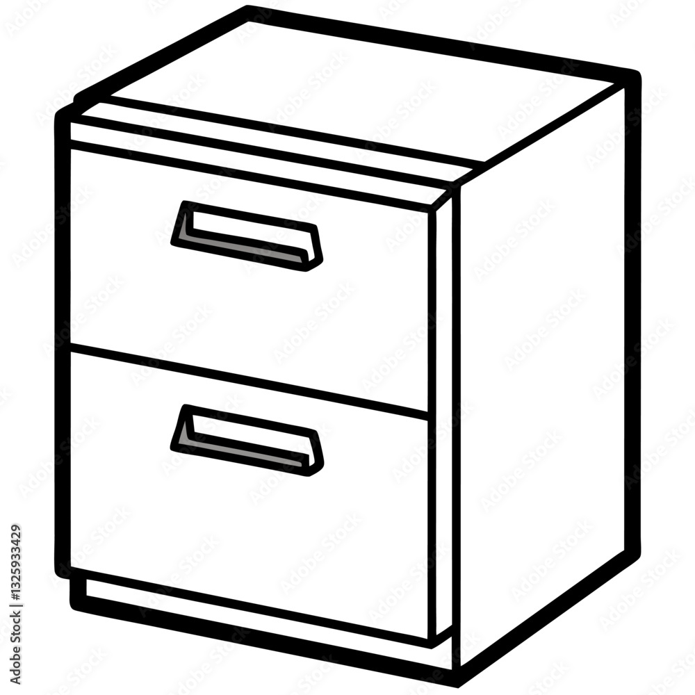vector illustration of a modern office cabinet with boxes vector illustration of a modern office cabinet with boxes