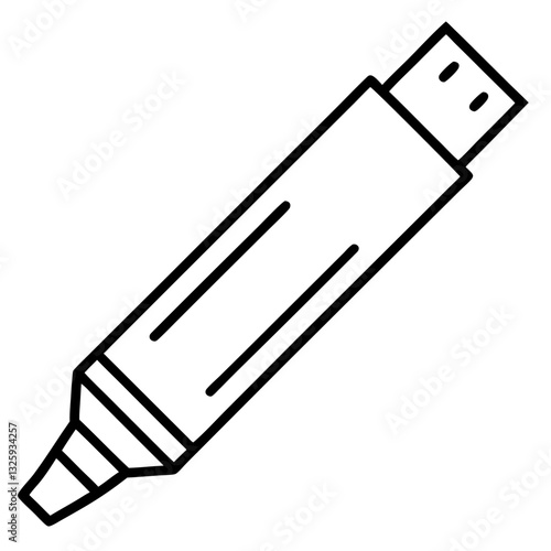 marker pen vector illustration