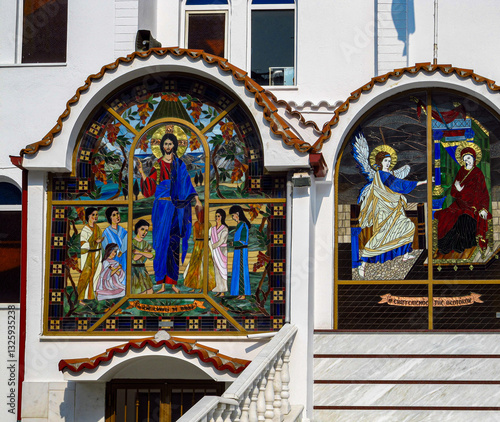 View to orthodox church exterior