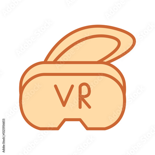 Virtual Reality Headset Vector Icon