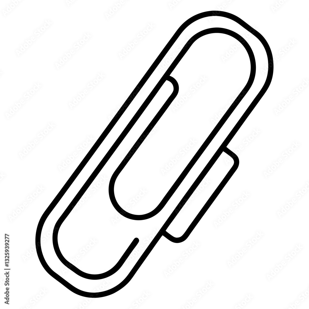 paper clip isolated on white paper clip isolated on white