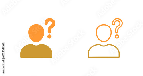 Confused Person Icon Design
