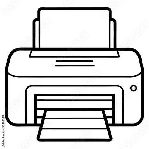 printer icon vector illustration