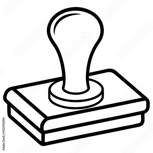 rubber stamp isolated