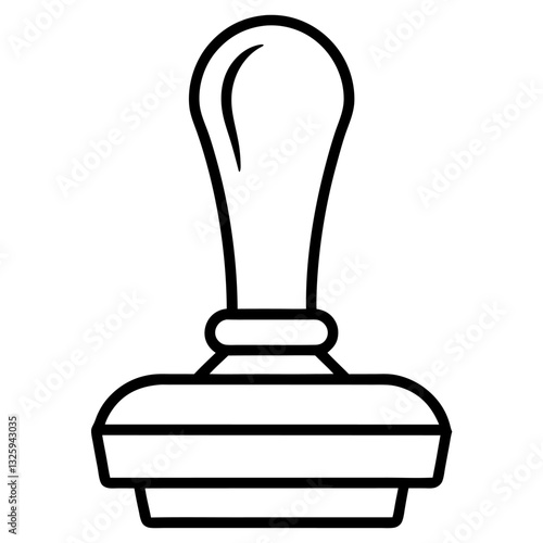 rubber stamp isolated