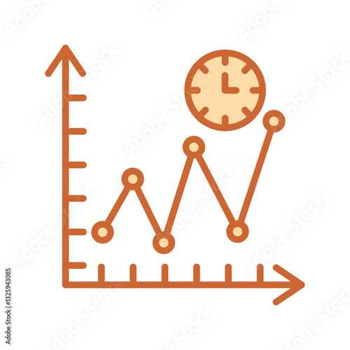 Time Series Analysis Vector Icon
