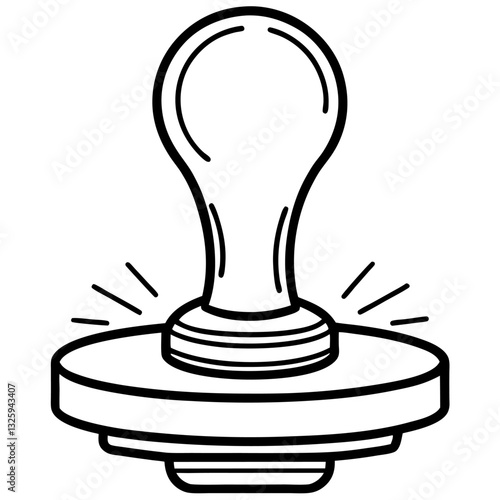 rubber stamp isolated