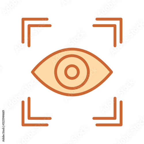 Retinal Scanner Vector Icon
