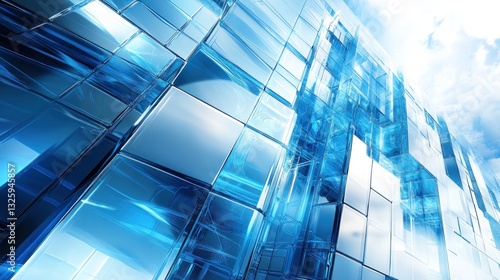 Wallpaper Mural Futuristic Glass Building Facade Torontodigital.ca