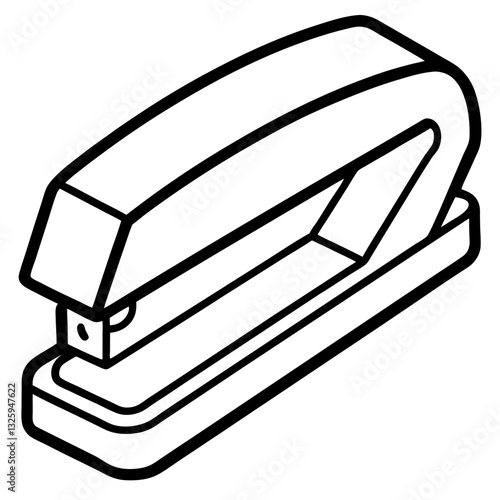 vector illustration of a office stapler