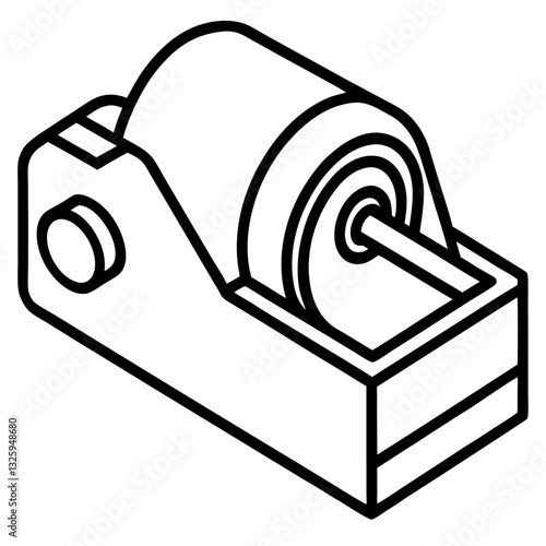 vector illustration of a sketch of a tape