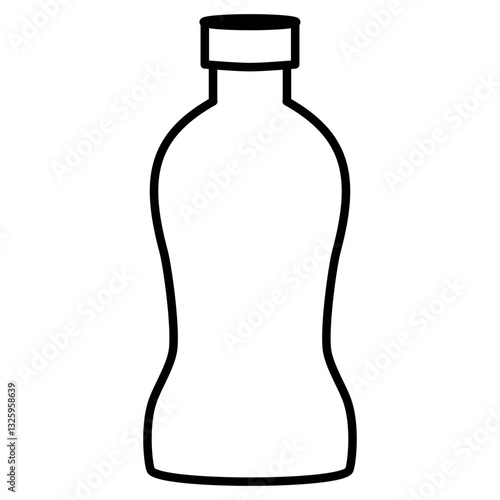 outline style bottle vector images collection