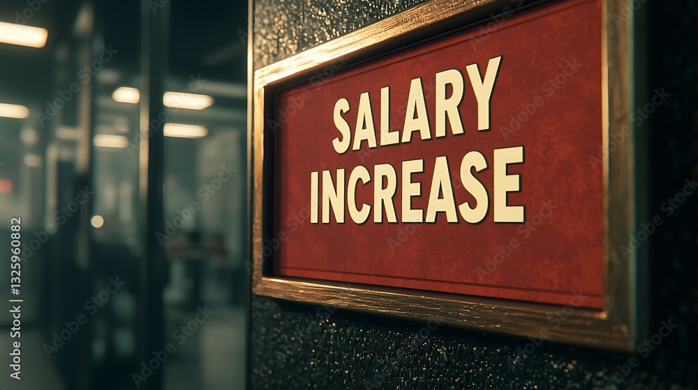 Obraz premium A close-up of a red sign displaying the words