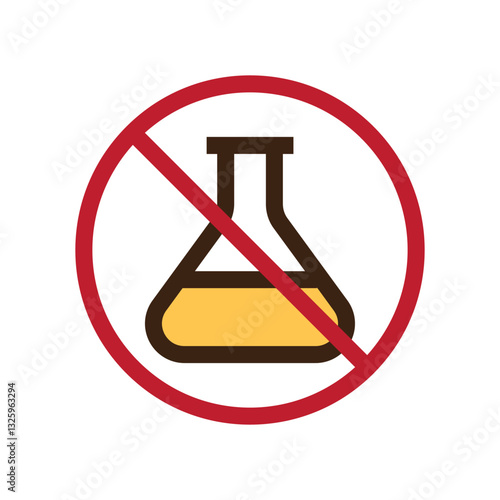 no preservatives icon flat design