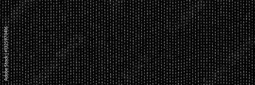 White rice handdrawn dash seamless patern on black bg. Abstract simple background with chaotic short thick irregular strokes. Cartoon rain illustration.