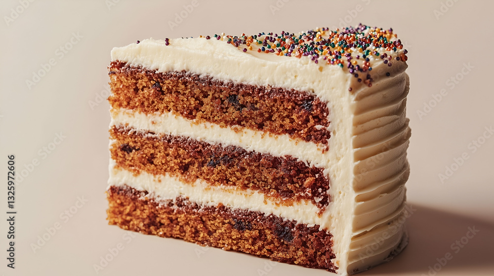 Layered Cake with Cream Frosting