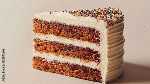 Obraz na płótnie Layered Cake with Cream Frosting w salonie