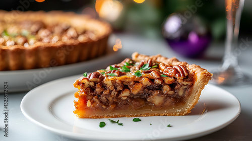 Obraz na płótnie Pecan Pie Slice w salonie