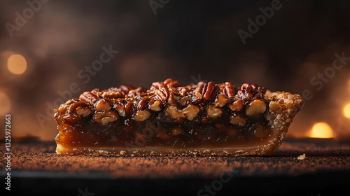 Obraz na płótnie Pecan Pie Slice w salonie