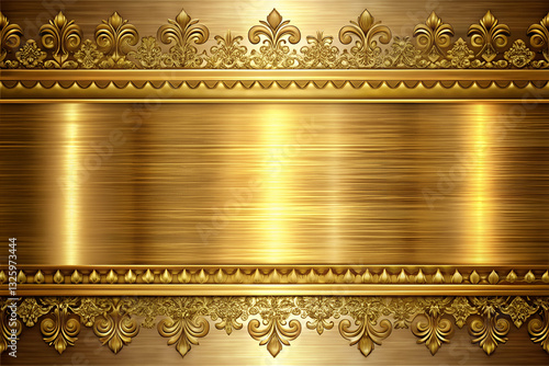Obraz na płótnie Shiny Elegant Gold Pattern Background with Decorative Flourishes and Textured Surface for Luxurious Designs and Advertising Purposes w salonie
