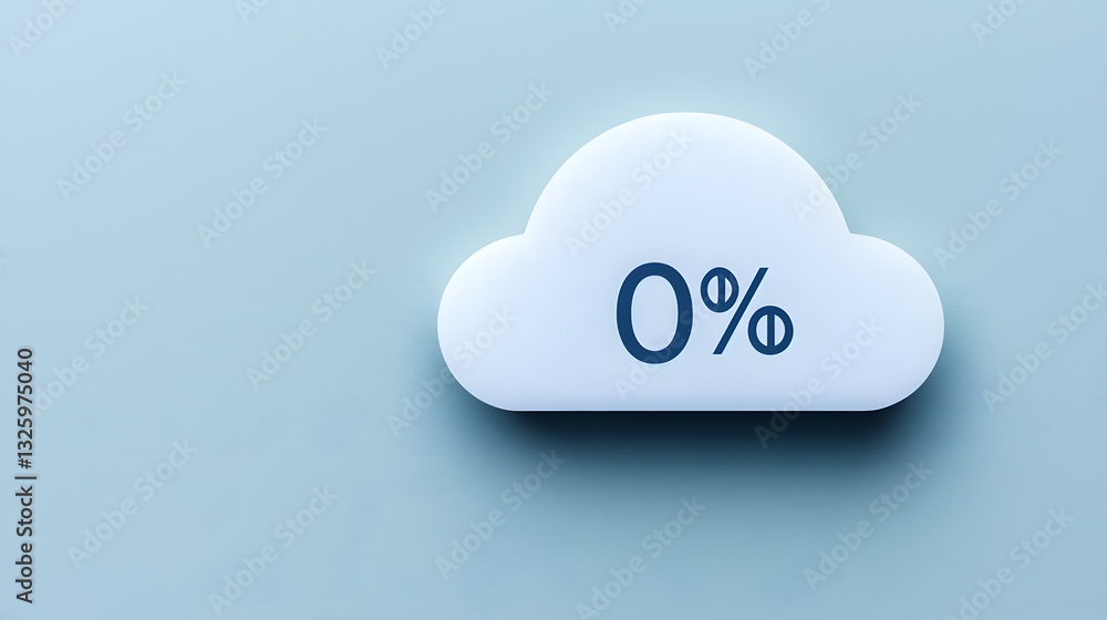 A cloud with the symbol “0” inside, representing zero interest or zero financial growth, conveying the concept of stagnation or lack of progress.
A cloud with the symbol “0” inside, representing zero interest or zero financial growth, conveying the concept of stagnation or lack of progress.