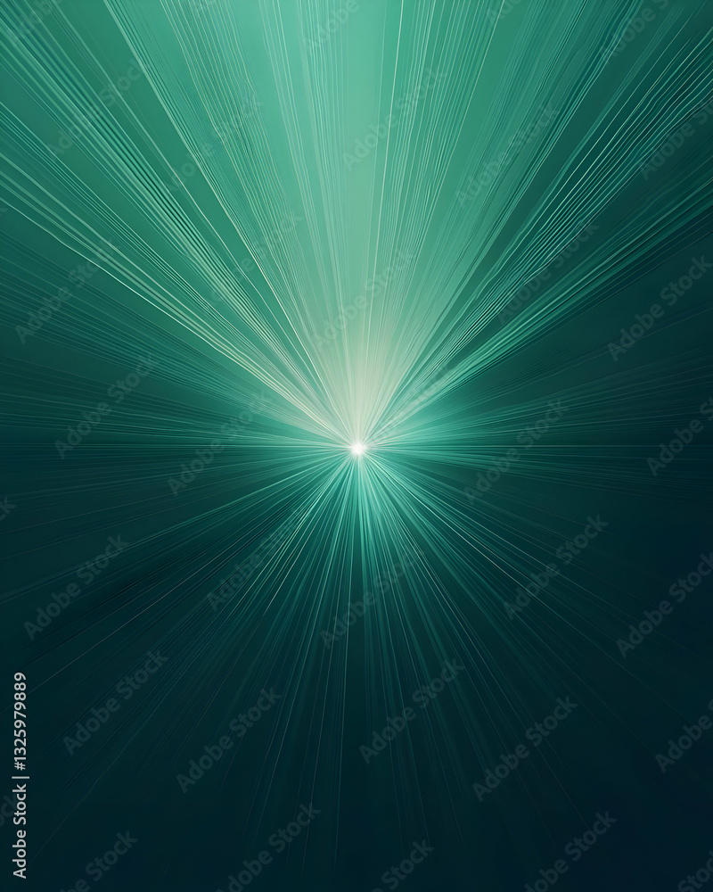 Abstract Teal Radiating Lines Background: A Digital Illustration of Bright, Converging Rays from a Central Point, Creating a Dynamic and Energetic Visual Effect. Abstract Teal Radiating Lines Background: A Digital Illustration of Bright, Converging Rays from a Central Point, Creating a Dynamic and Energetic Visual Effect.