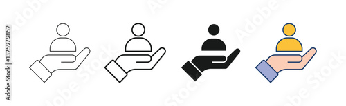 set of Customer care icon