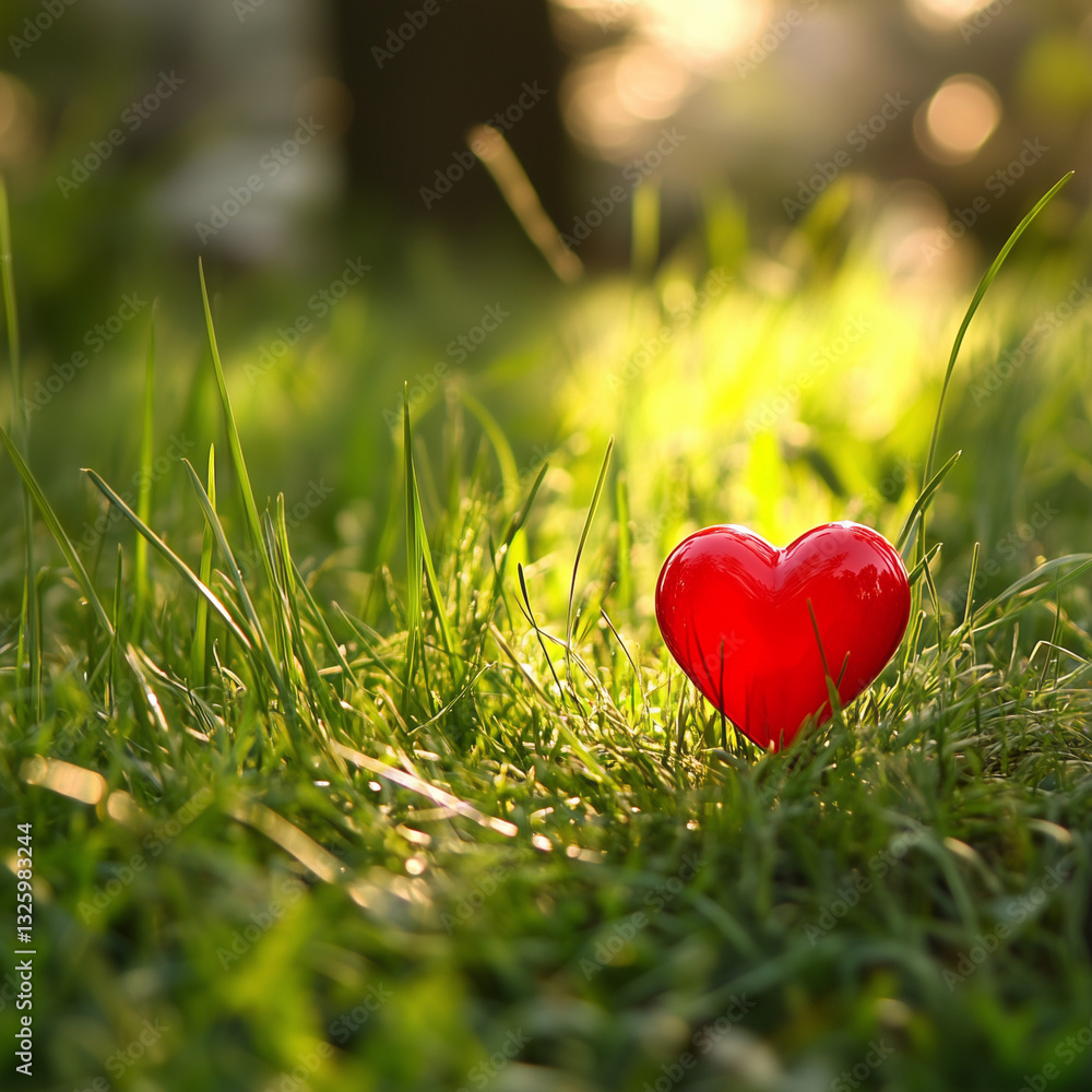 flowers all over the space in the shape of a heart