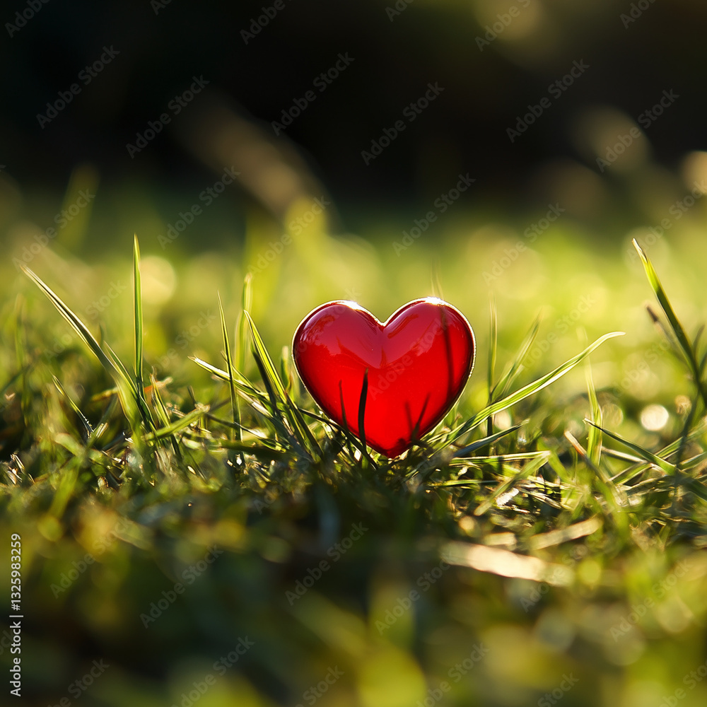 flowers all over the space in the shape of a heart