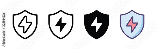 safety built up icon set