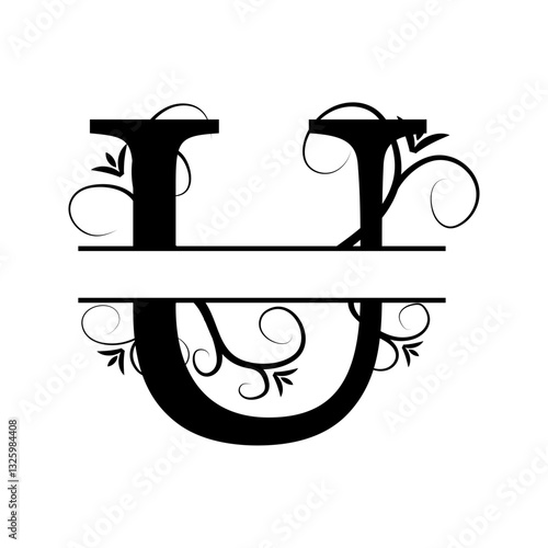 U Letter Monogram