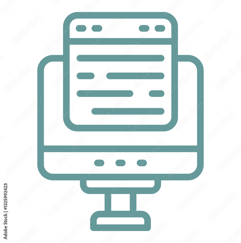 Fototapeta premium Vector Design Web Design Icon Style