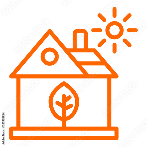 Vector Design Eco House Icon Style