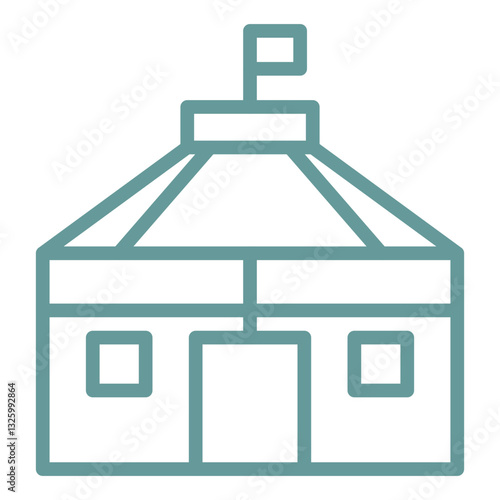 Vector Design Yurt Icon Style