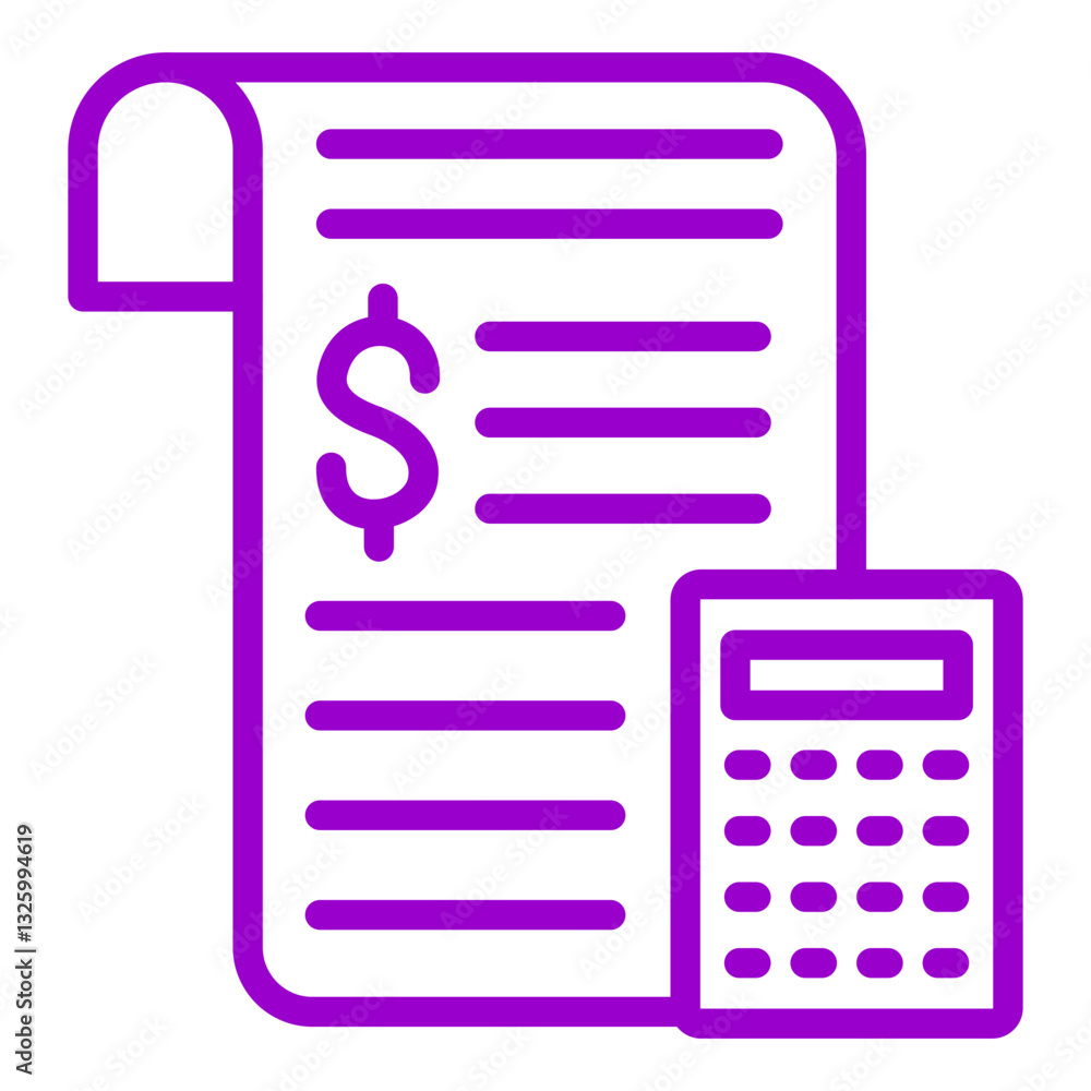 Vector Design Budget Icon Style Vector Design Budget Icon Style