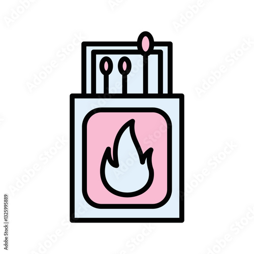 Waterproof matches Vector Icon