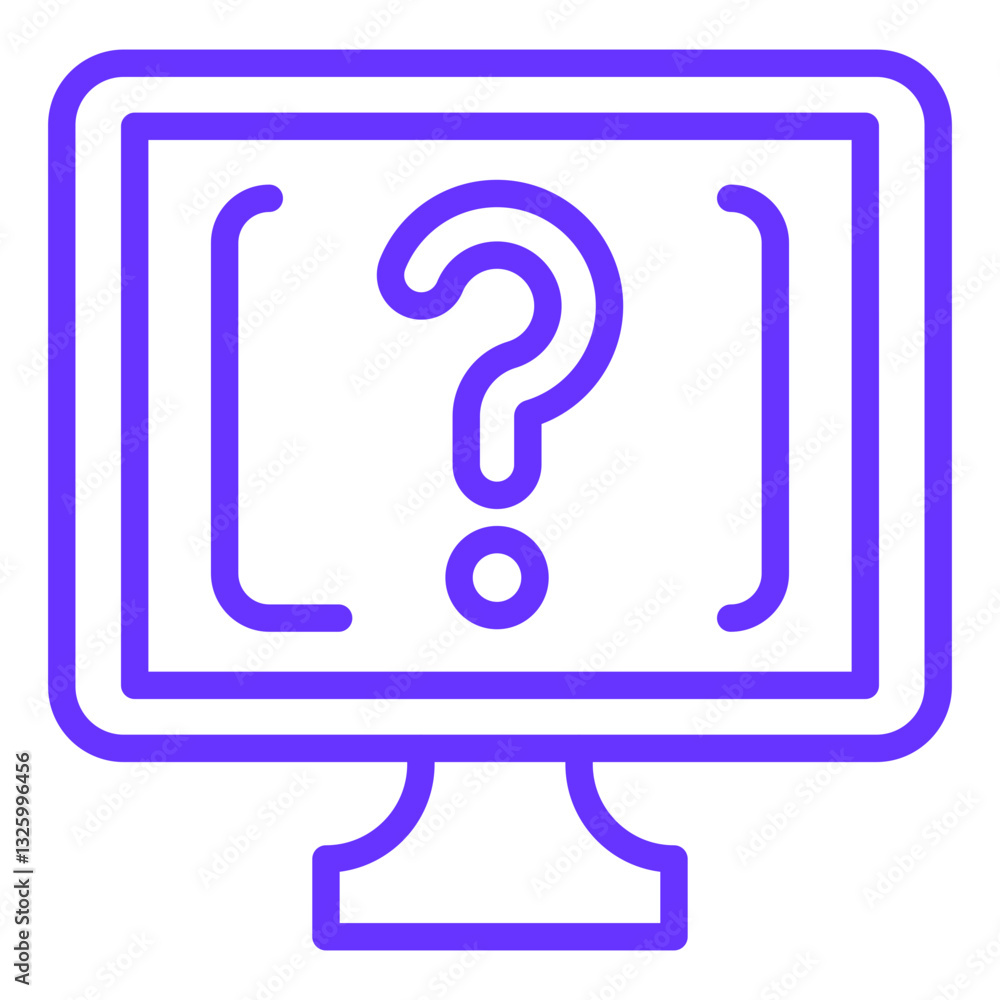 Vector Design Online Question Icon Style Vector Design Online Question Icon Style