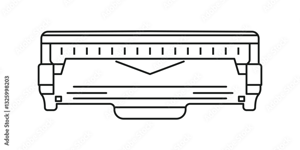 printer toner cartridge icon outlines printer toner cartridge icon outlines